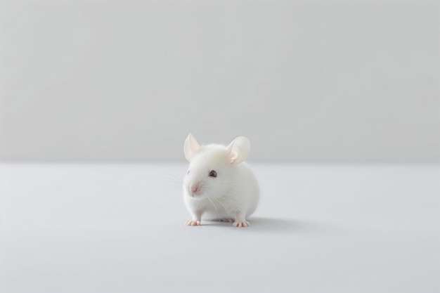 a laboratory mouse with white background