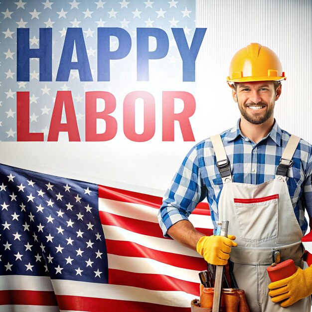 Labour Day concept on isolated background 1st May celebrate on Labour Day is an annual holiday