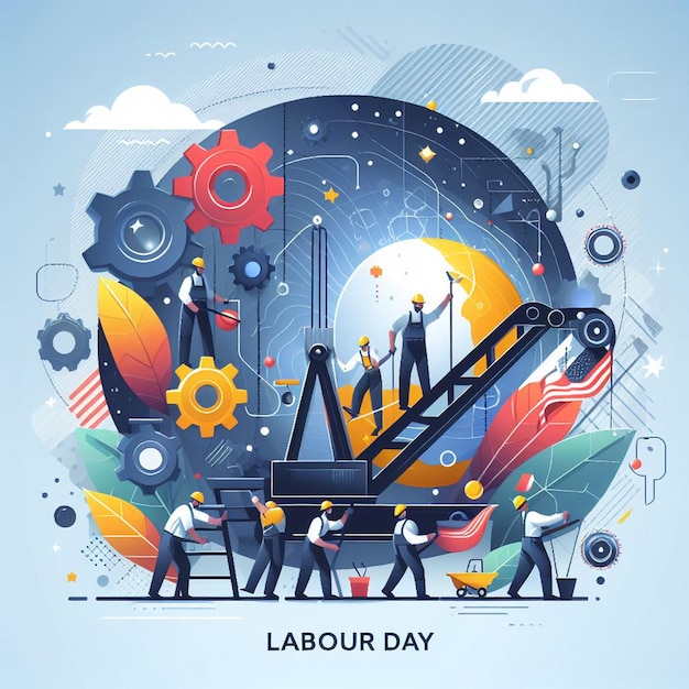 Фото labour day poster flyer banner free photos and labour day background
