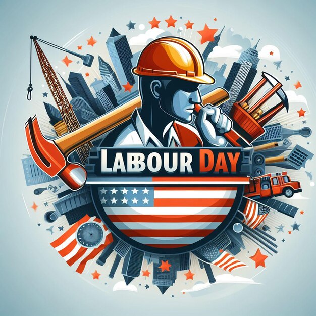 Photo labour day poster flyer banner free photos and labour day background