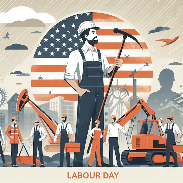 Photo labour day poster flyer banner free photos and labour day background