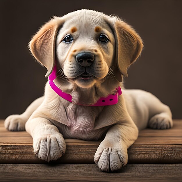 Labrador in brown color with light background