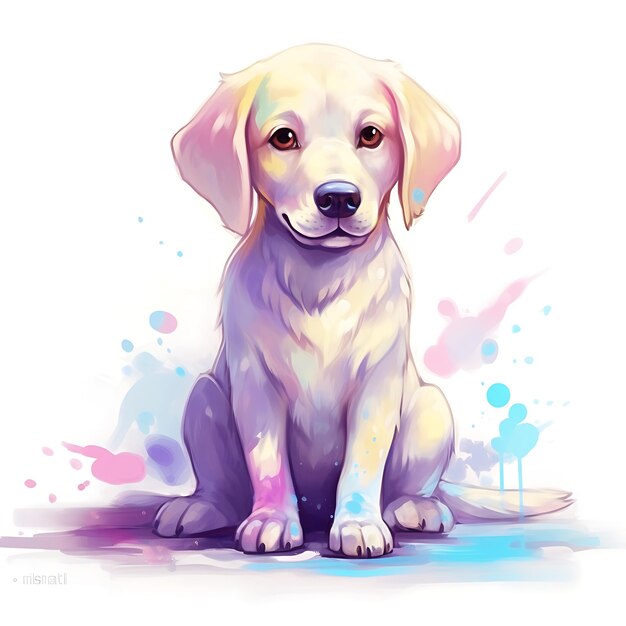 labrador dog cartoon