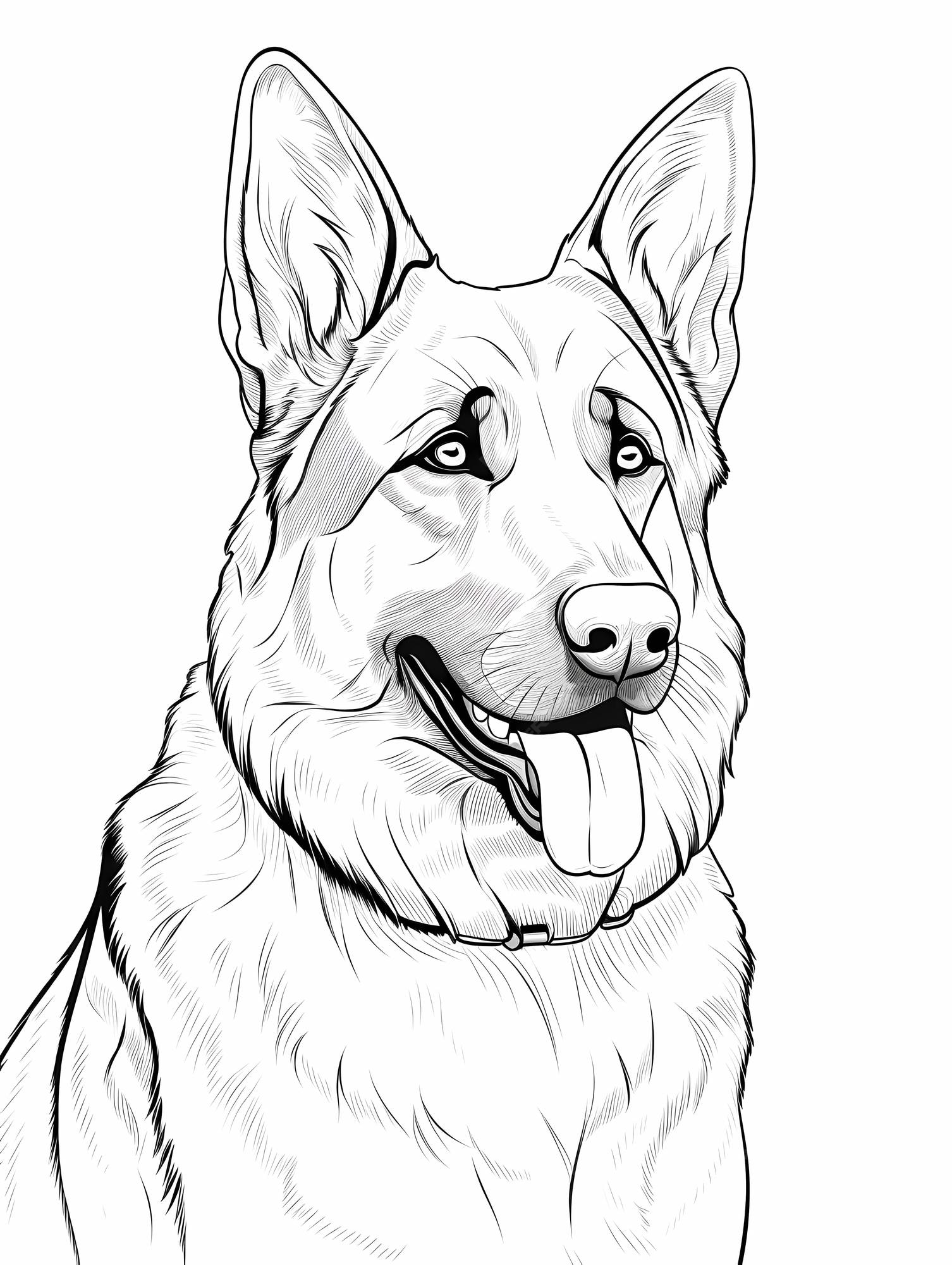 Premium AI Image | labrador retriever dog coloring pages for kids