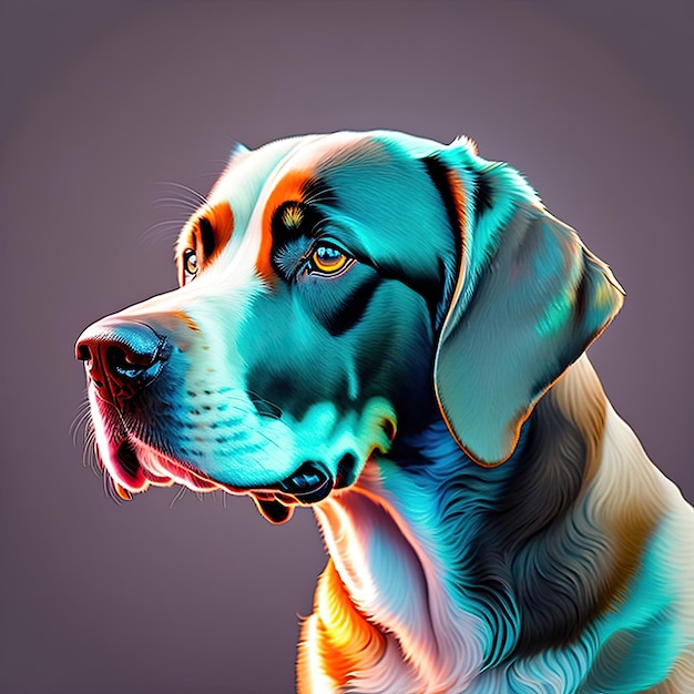 Labrador retriever geïsoleerd op doorzichtige achtergrond PNG Portret van een schattige hond