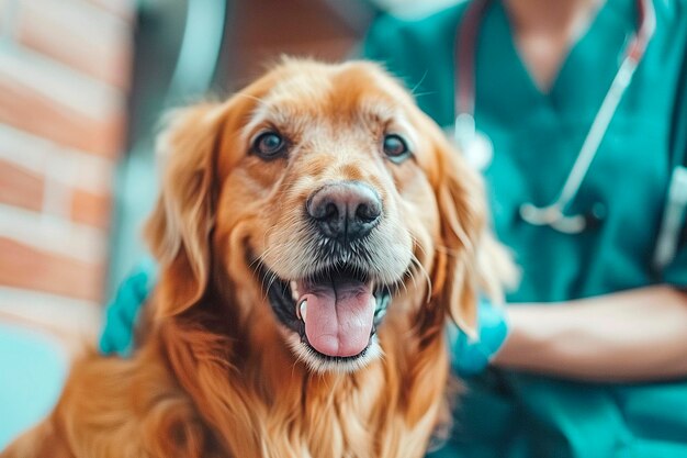 Labrador retriever at pet care center