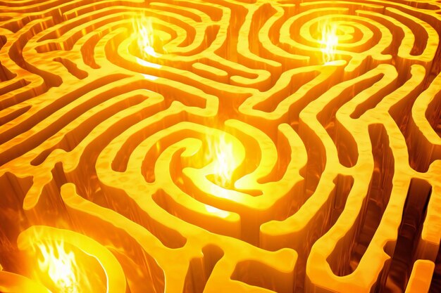 Labyrinth in the form of a maze game for kids