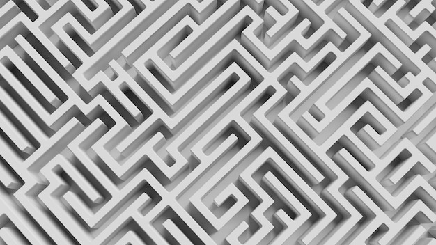 迷路迷路構造の出口への混乱を招く行き詰まりを打破する 3 d レンダリング
