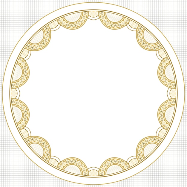 lace doily frame png transparent circle shape in classic design