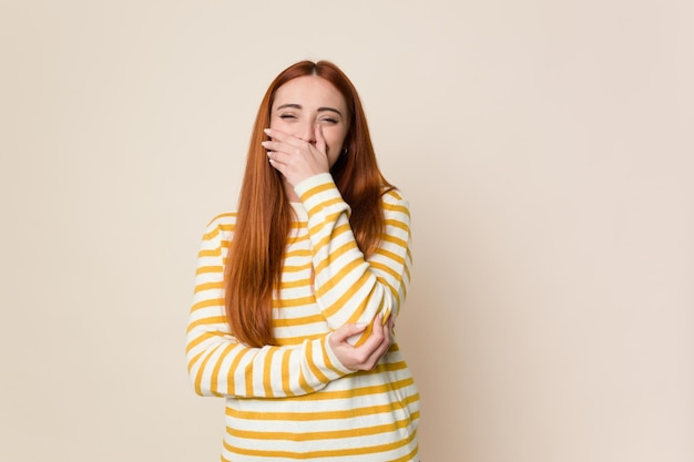 Lachen gelukkig zorgeloos natuurlijke emotie