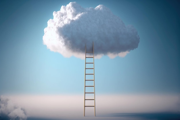 Ladder to the white cloud