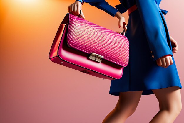 Foto ladies bagagli borsa a tracolla borsa borsa di lusso rendering pubblicità rendering sfondo