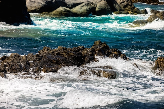 LaDigue Stones Rocky Beach Ocean power