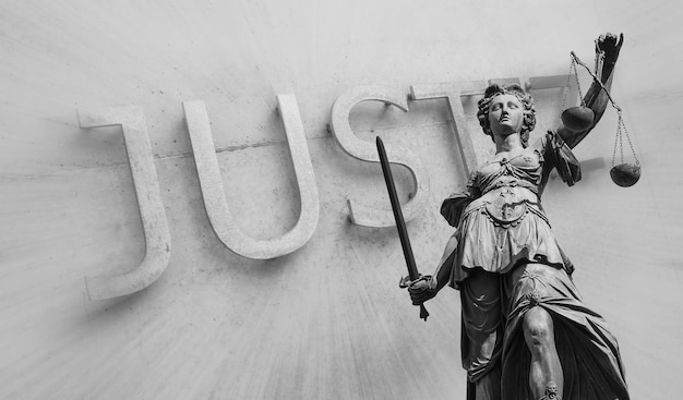 Photo lady of justice (justitia), germany