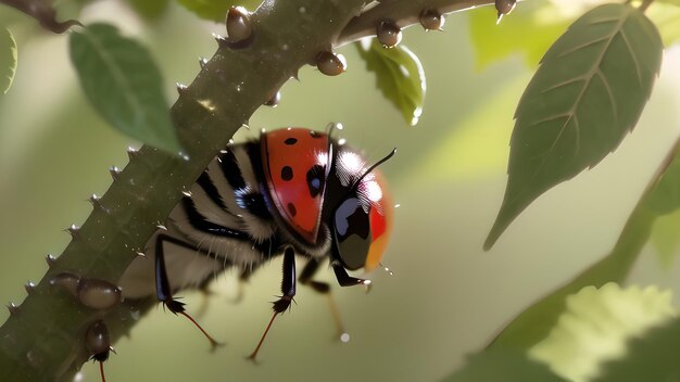 ladybird on a leaf