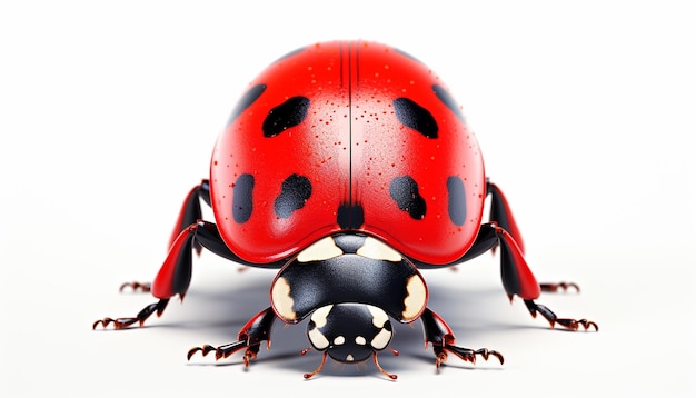 Ladybug elegance front view isolated