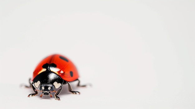 Ladybug isolate on white background Generative Ai