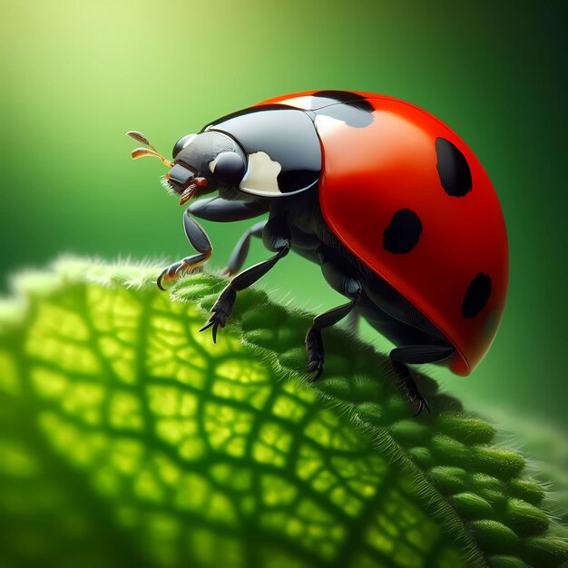 Ladybug on a leaf