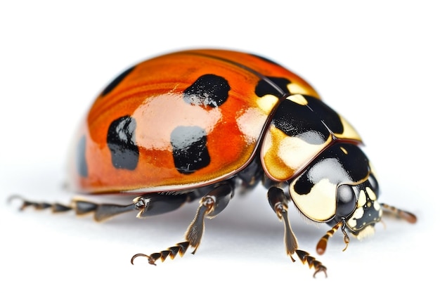 Ladybug on White Background Generative AI