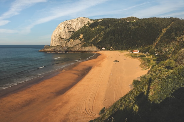 Photo laga beach at the basque country coast