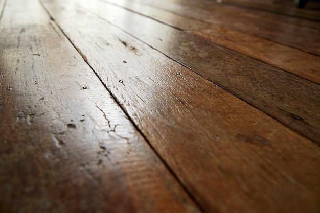 Lage hoek houten vloer