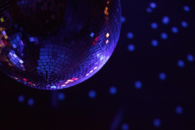 Lage hoek van de disco bal