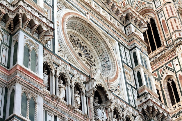 Lage hoek van de duomo santa maria del fiore