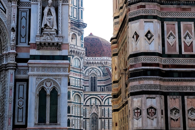 Lage hoek van de duomo santa maria del fiore