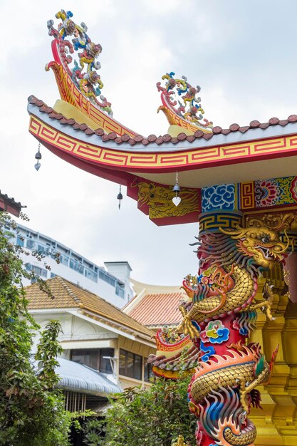 Foto lage hoek van de tempel