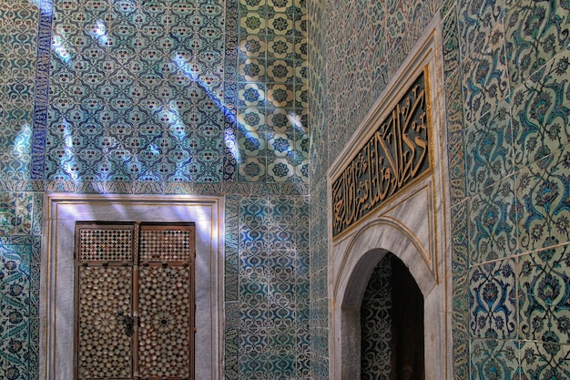Lage hoek van de Turkse architectuur