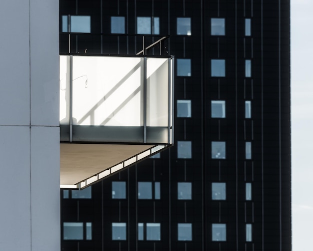 Lage hoek van een modern gebouw