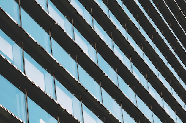 Lage hoek van een modern gebouw