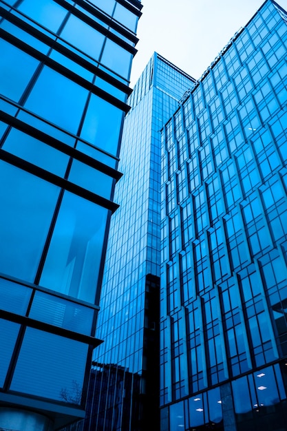 Foto lage hoek van een modern gebouw