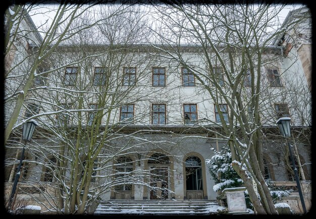 Foto lage hoek van het gebouw