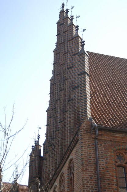 Foto lage hoek van het gebouw