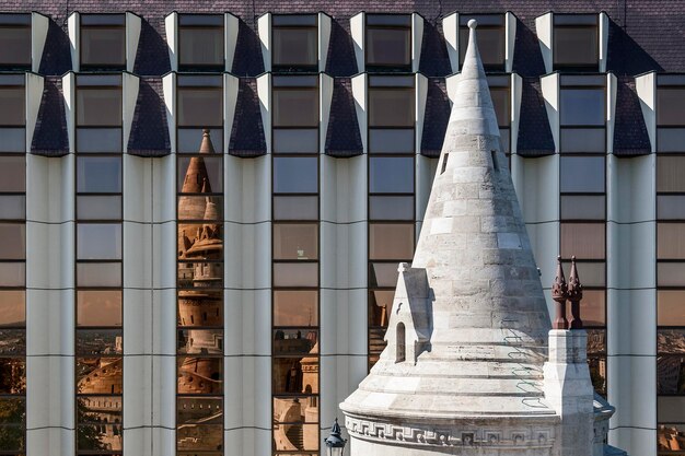 Foto lage hoek van het gebouw