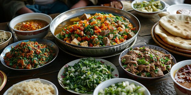 Photo laghman offered at a uyghur eatery