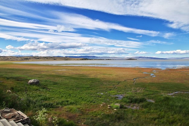 Lago argentino in el calafate, patagonië, argentinië