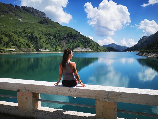 Foto lago di fedaia trentino