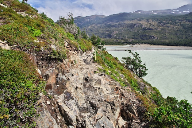 Lago Gray in Torres del Paine National Park, Patagonia, Chile