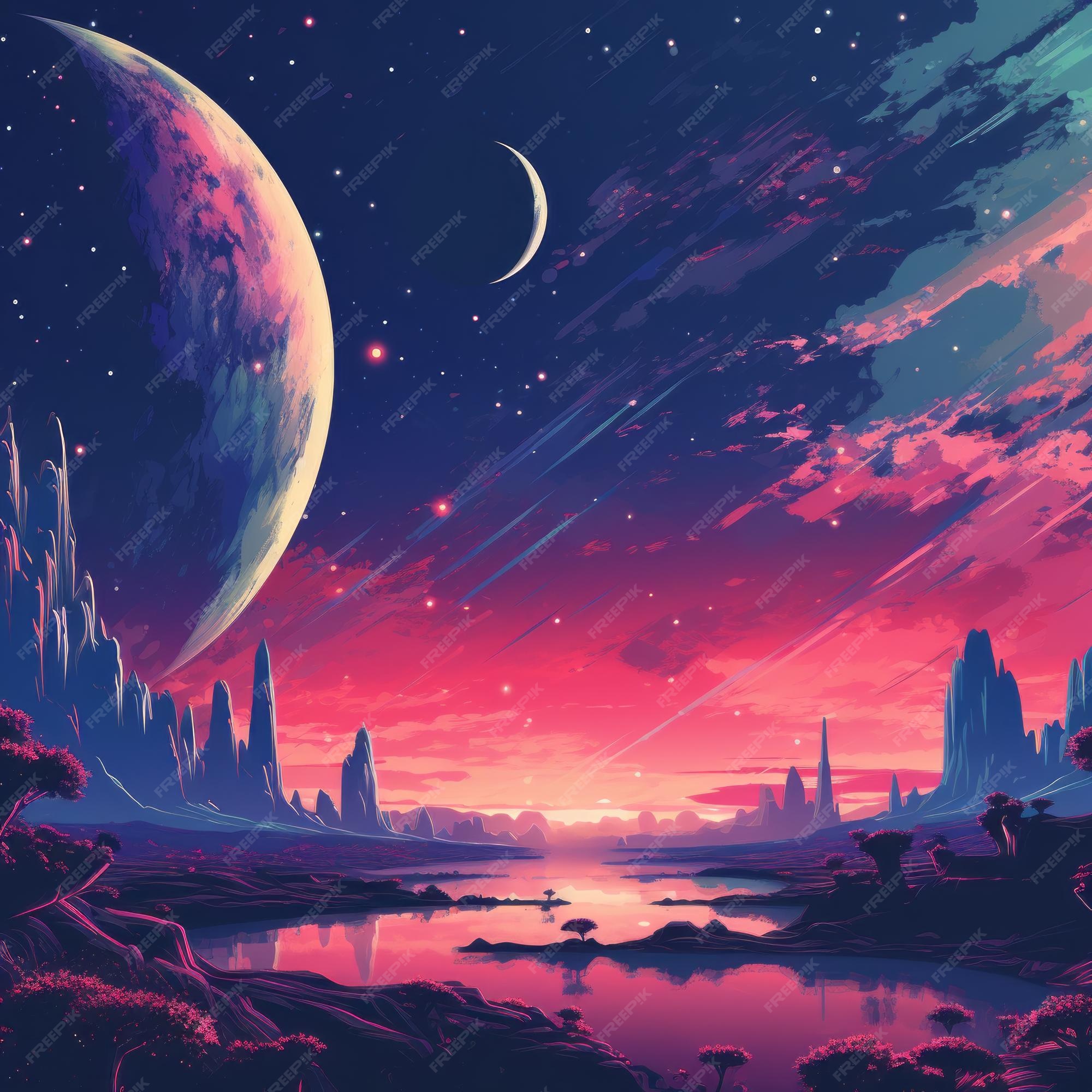 Premium AI Image | Lagos Revisited Nostalgic 90s Space Backgrounds