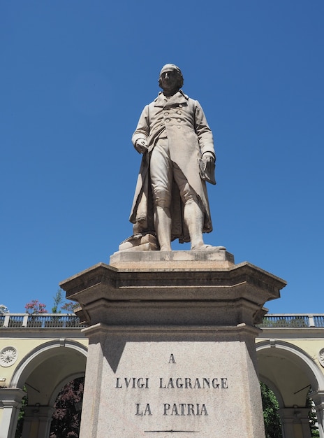 Lagrange statue in Turin