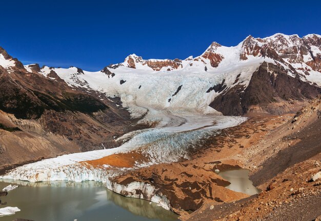 Los Glaciales NP, 파타고니아, 아르헨티나의 라구나 토레