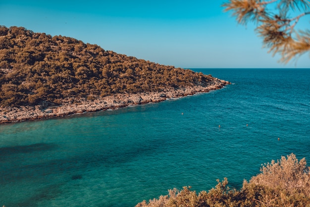 Lagune op het eiland Thassos