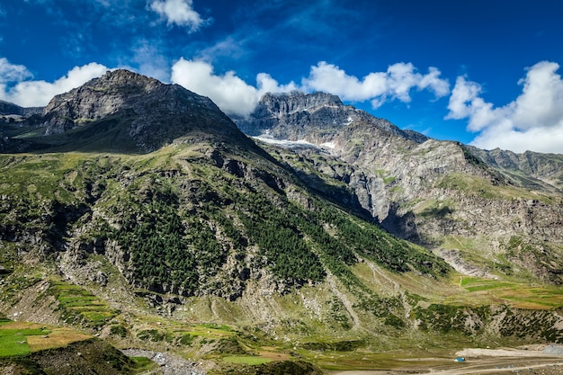 Lahaul valley in himalayas himachal pradesh india