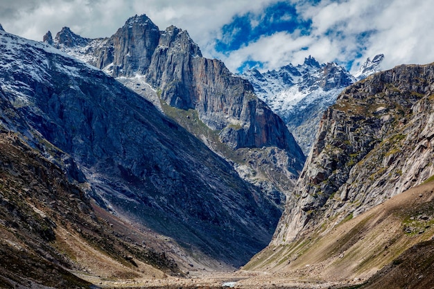 Lahaul valley in indian himalayas india