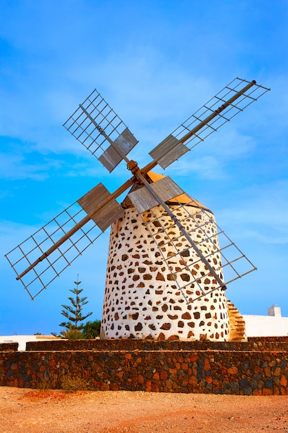 Lajares windmill Fuerteventura at Canary Islands