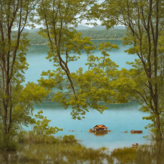 Lake AI generated images