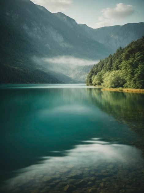 湖の背景