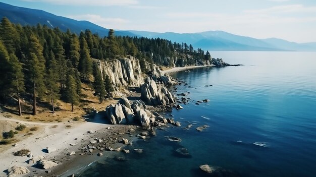 Photo lake baikal russia